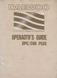 Daewoo DPC/286 Plus Operator's Guide