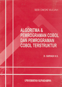 Algoritma & Pemrograman Cobol dan Pemrograman Cobol Terstruktur