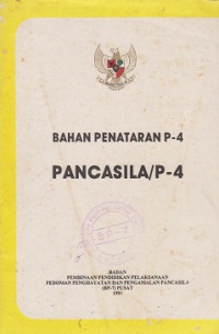 Bahan Penataran P-4: Pancasila/P-4