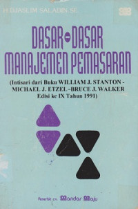 Dasar-dasar Manajemen Pemasaran