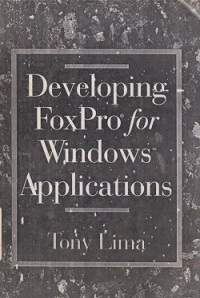 Developing Foxpro For Windows Applications