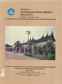 Direktori Perguruan Tinggi Wilayah X Keadaan: Desember 1999