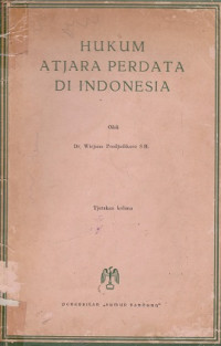 Hukum Atjara Perdata Di Indonesia