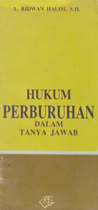 Hukum Perburuhan Dalam Tanya Jawab