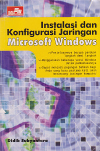 Instalasi dan Konfigurasi Jaringan Microsoft Windows