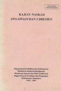 Kajian Naskah Awi-Awian dan I Dremen