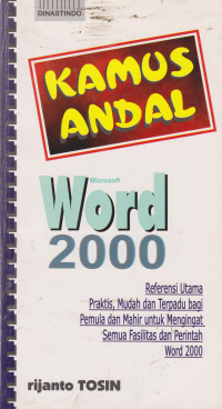 Kamus Andal Microsoft Word 2000