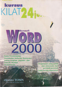 Kursus Kilat 24 Jurus Word 2000