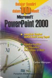 Belajar Sendiri Microsoft PowerPoint 2000 Dalam 10 Menit