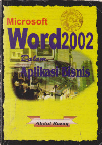 Microsoft Word 2002 dalam Aplikasi Bisnis