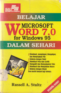 Belajar Microsoft Word 7.0 for Windows 95 dalam sehari