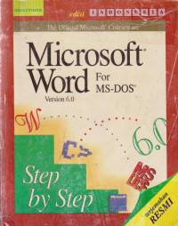 Microsoft Word For MS-DOS Version 6.0 Step by Step