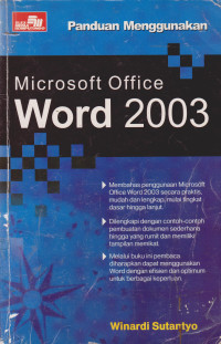 Panduan Menggunakan Microsoft Office Word 2003