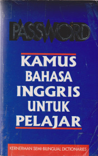 Password Kamus Bahasa Inggris Untuk Pelajar