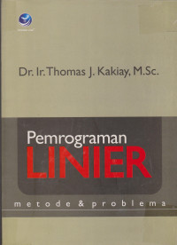 Pemrograman Linier: metode & problema