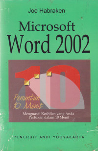 Penuntun 10 Menit Microsoft Word 2002