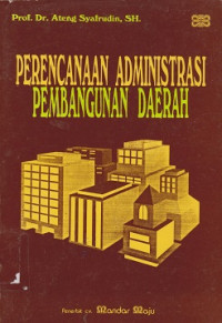 Perancangan Administrasi Pembangunan Daerah