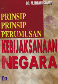 Prinsip-prinsip Perumusan Kebijaksanaan Negara