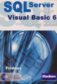 SQL Server dengan Visual Basic 6 Untuk orang awam