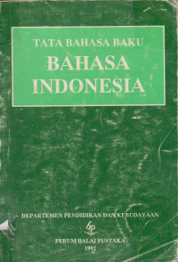 Tata Bahasa Buku Bahasa Indonesia