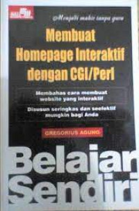 Belajar Sendiri Membuat Homepage Interaktif dengan CGI/Perl