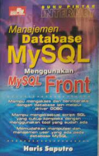 Buku Pintar Internet: Manajemen Database MySQL Menggunakan MySQL-Front