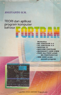 Teori dan Aplikasi Program Komputer Bahasa Fortran